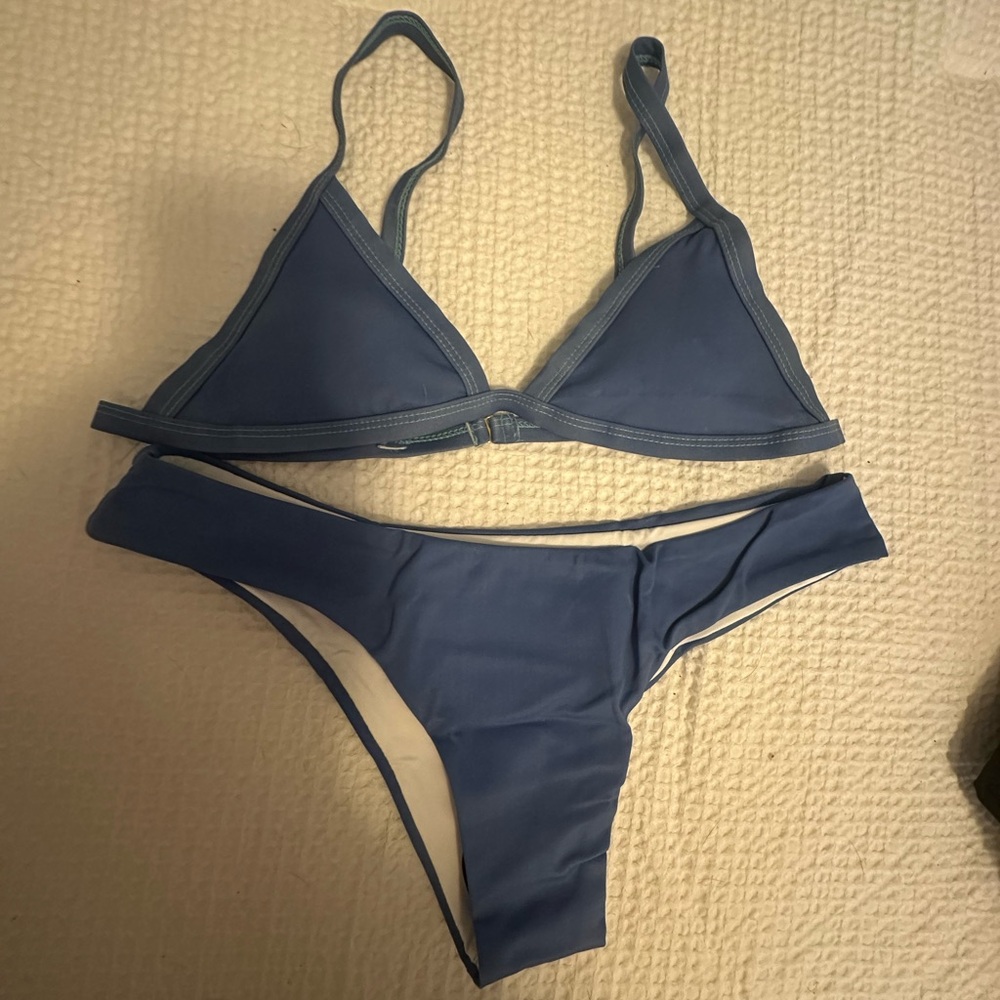 KAMELEON SWIM Blue Triangle color changing Bikini Set